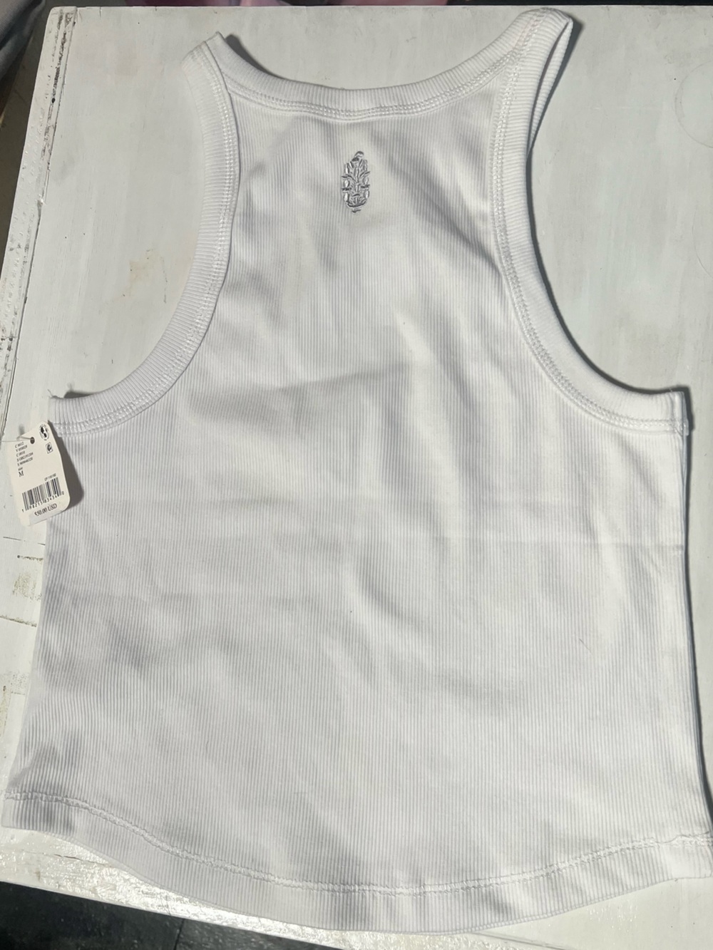 FP Movement White Ribbed Tank Top - Picture 2 of 3